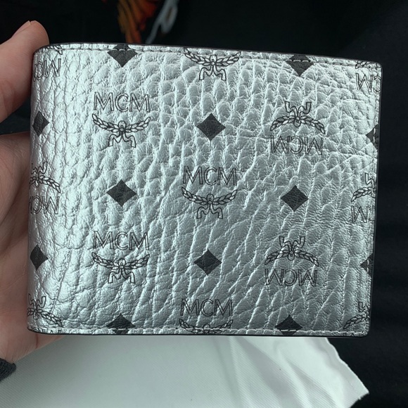 MCM Accessories Mcm Silver Bifold Wallet Poshmark